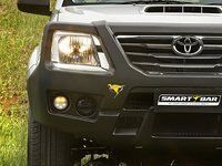 Передній захист Smartbar для TOYOTA Hilux 11-15 (LED поворотники та габарити) з місцем під лебідку, полімерний (SA147BL146) фото