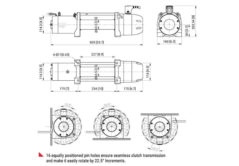 Лебідка електрична COMEUP 295135 Slim 9.5rs Trail Edition 12V 4309 кг фото