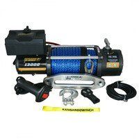 Лебедка электрическая Kangaroowinch K13000 12V с синтетическим тросом - 5.8т фото