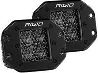 Світлодіодні фари RIGID D-серія PRO Midnight Edition (4 світлодіоди, робочий з врізною установкою) 5" фото