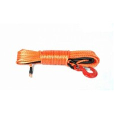 Синтетичний трос POWERLINE 8 мм х 28 м, помаранчевий з коушем і гаком, 6.8т (PLN8X28KH-O)