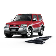 Комплект защит RIVAL 4 mm для Mitsubishi Pajero III  3,0; 3,2; 3,8 1999-2006 (23333.4012.1)