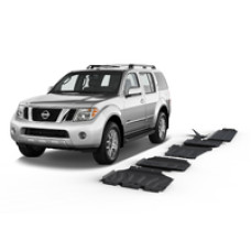 Комплект захистів RIVAL із захистом бака 4 mm для Nissan Pathfinder R51 2,5; 2,5D V6; 3,0 2005-2014 (23333.4172.1)