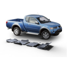 Комплект защит RIVAL без защиты бака 4 mm для Mitsubishi L200 / Triton KAOT 2,5TD 2007-2015 (23333.4032.1)