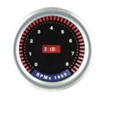 Тахометр діодний O52мм 9905 LED (349)